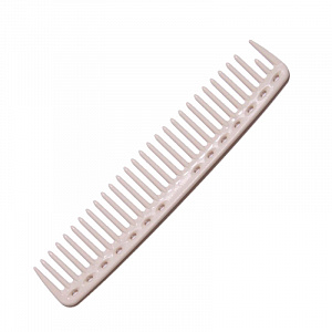 SHAMPOO & TINTING COMB WHITE - Расческа для окрашивания, с редкими зубьями, карбоновая, с антистатич