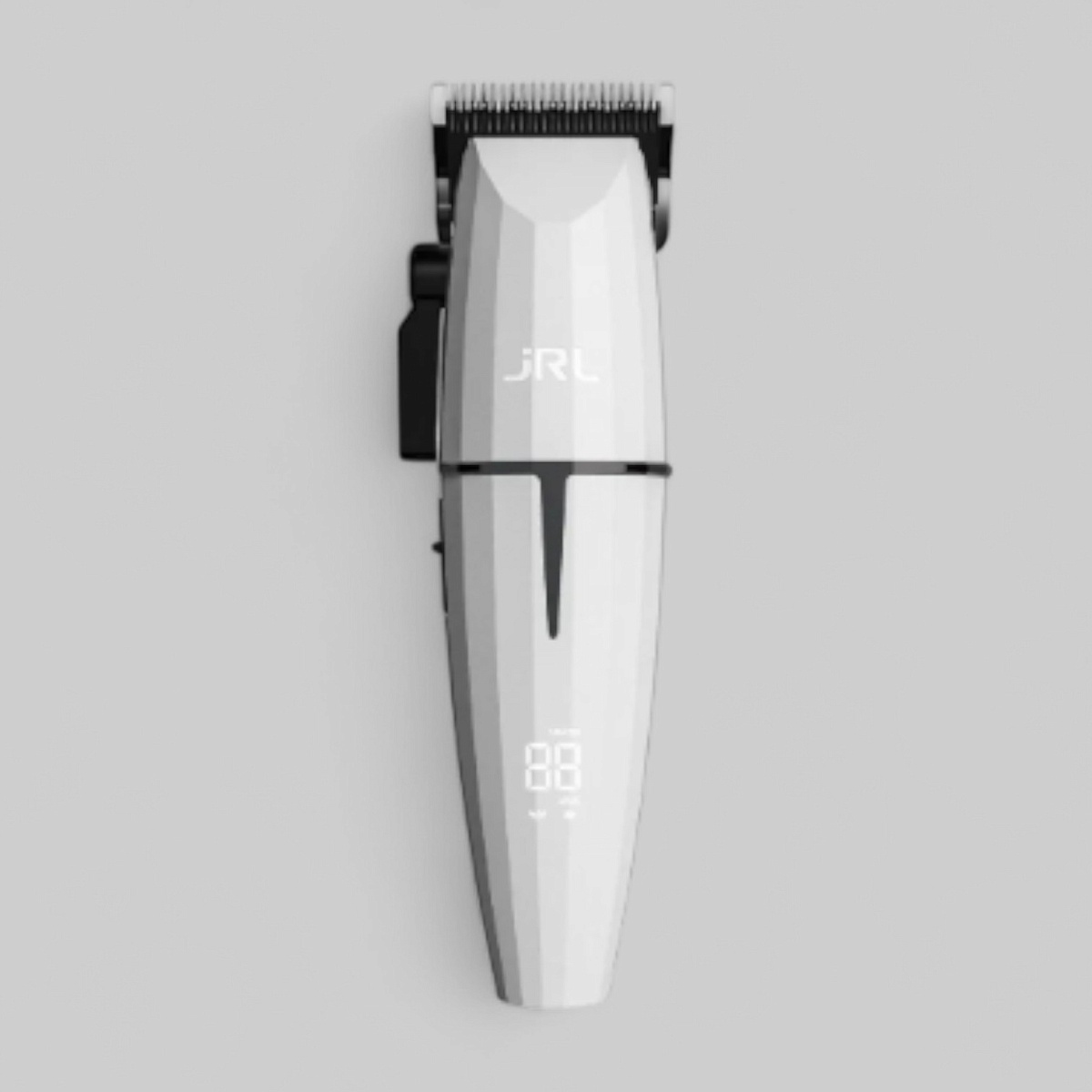 ONYX PROFESSIONAL CORDLESS HAIR CLIPPER WHITE-МАШИНКА ДЛЯ СТРИЖКИ ВОЛОС "JRL ONYX CORDLESS WHITE", ЦВЕТ БЕЛЫЙ/МАШИНКА  рабочая, роторный мотор, 2 скорости (6000 и 7500 об/мин), технология Reset IQ Charge, нож 45мм, высота среза 0-3,5мм, 10 насадок: 1