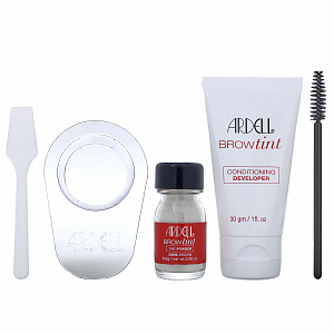 Краска для бровей ARDELL BROW TINT SOFT BLACK, приглушенный черный, набор на 12 использований