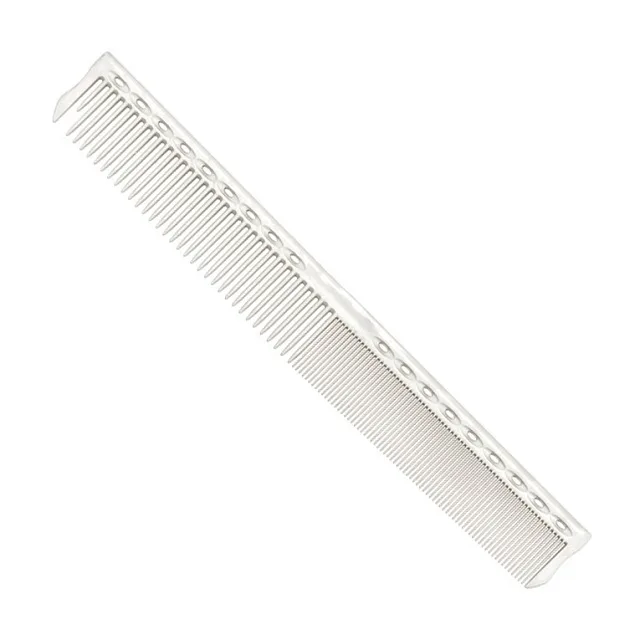 SUPER CUTTING COMB WHITE - РАСЧЁСКА ДЛЯ СТРИЖКИ, КОМБИНИРОВАННАЯ , ДЛИНА 185 ММ.