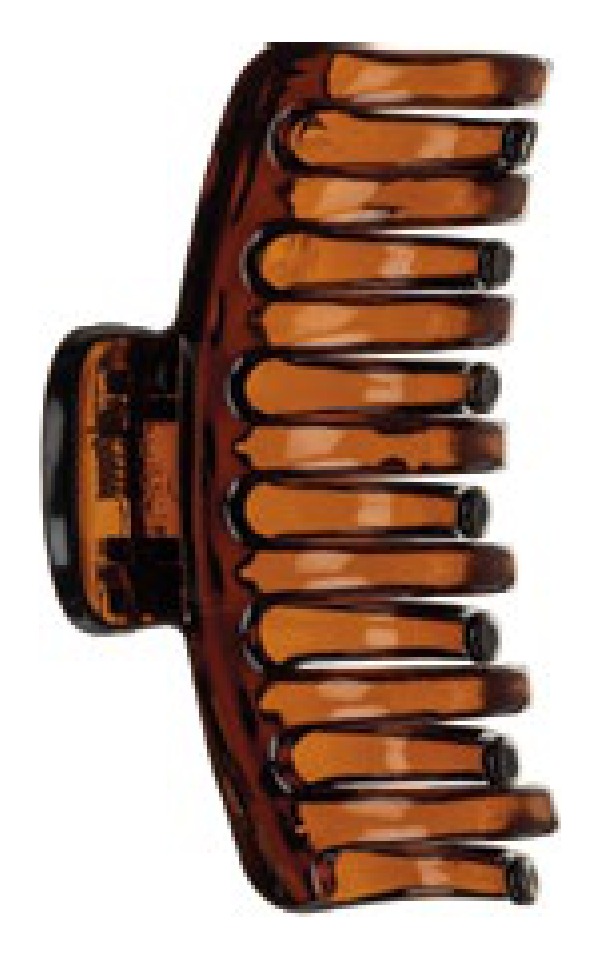 DINO CLIP, MEDIUM, 2 PCS., BROWN - ЗАЖИМЫ ДЛЯ ВОЛОС
