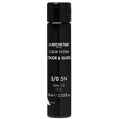 La Biosthetique Color & Gloss 5/0 5N - оксидативный тонирующий гель для волос, цвет "светло-коричневый", 60 мл.