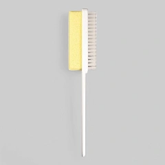 COMBI FOOT CARE BRUSH - Двухсторонняя тёрка для ног с ручкой, пемза\щётка
