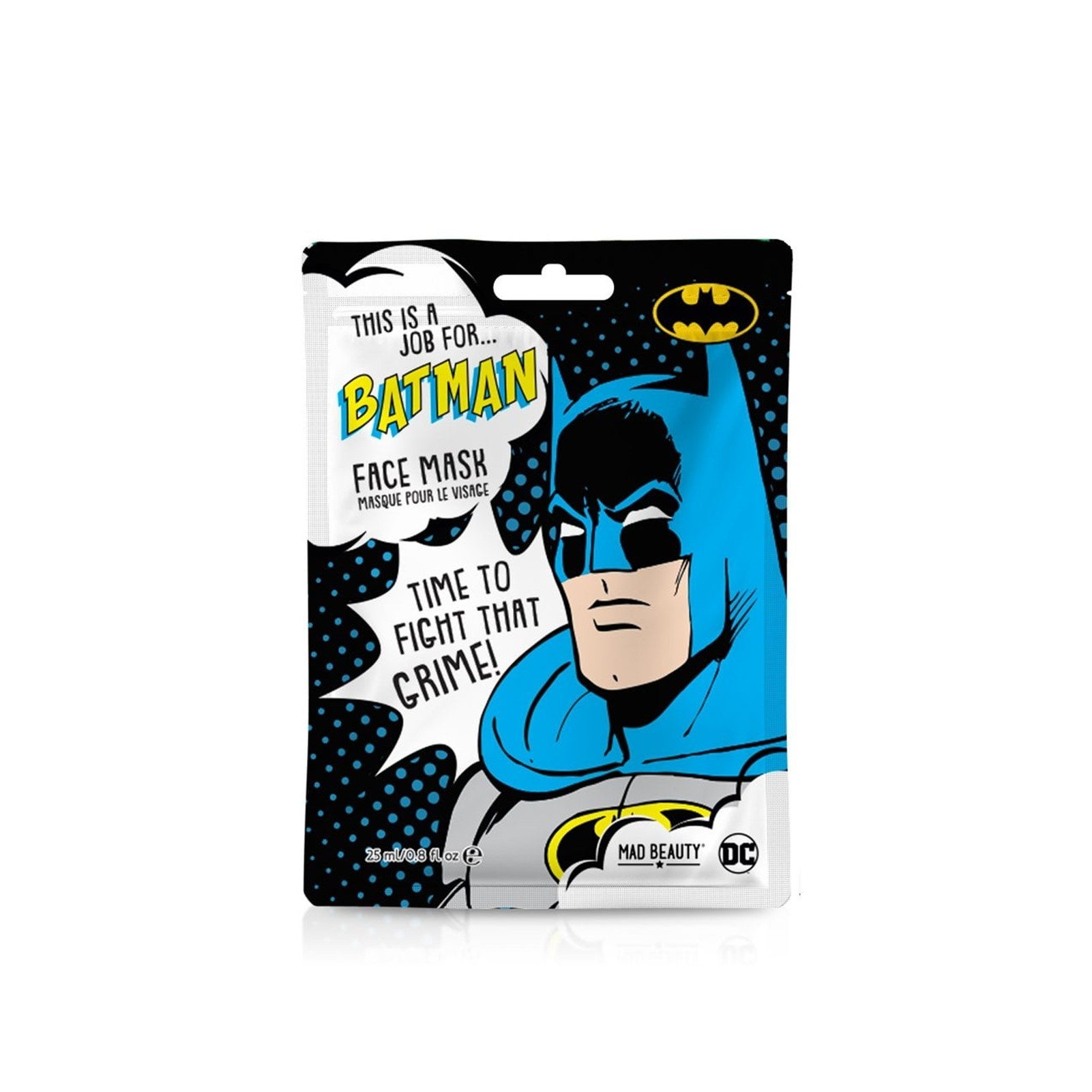 DC BATMAN FACE MASK - ТКАНЕВЫЕ КОСМЕТИЧЕСКИЕ МАСКИ ДЛЯ ЛИЦА