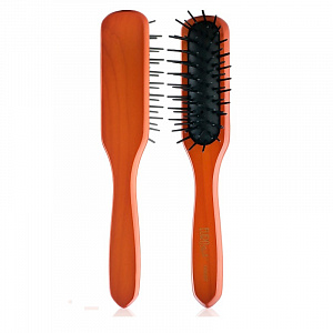 CUSHION BRUSH WOODEN PLASTIC BRISTLE - МАСАЖНАЯ ЩЕТКА, ПАРИКМАХЕРСКАЯ.