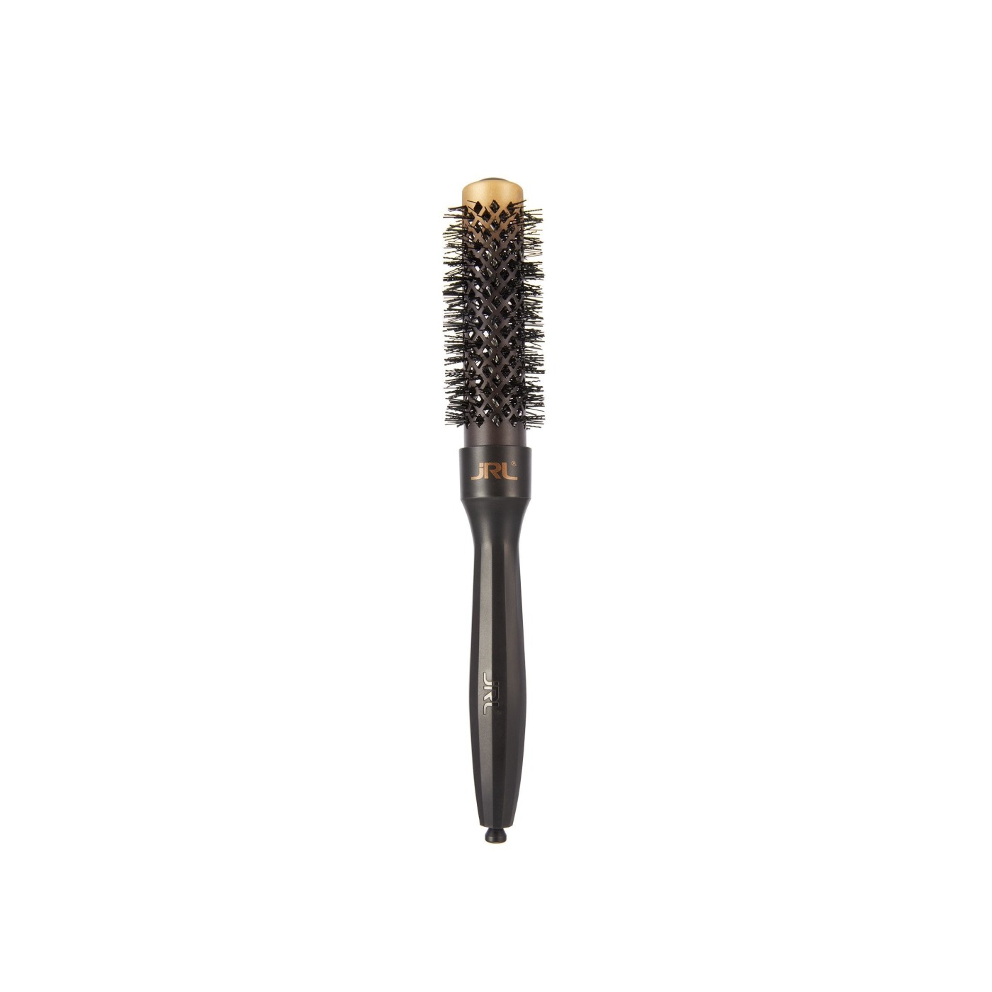 MIXED BRISTLE BRUSH φ25MM, BLACK-ПАРИКМАХЕРСКИЙ БРАШИНГ СО СМЕШАННОЙ ЩЕТИНОЙ