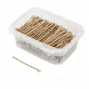 HAIRGRIPS 70MM BLOND BOX 500GR - Невидимки парикмахерские 500гр