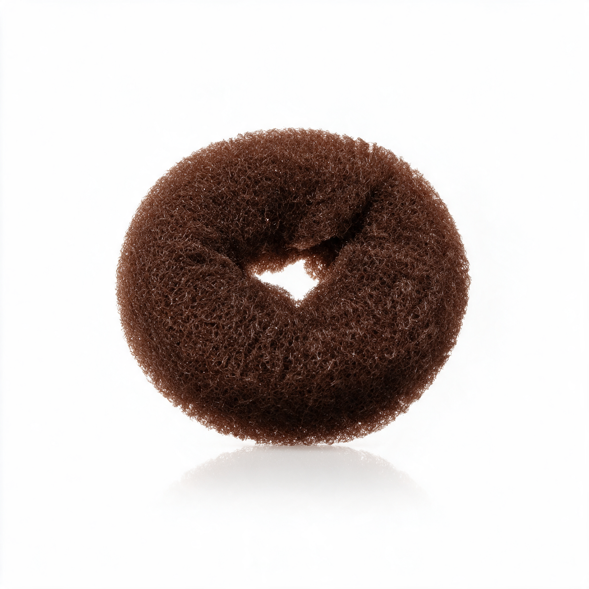 ROUNDED CHIGNON D120 mm BROWN-КРУГЛЫЕ РЕЗИНКИ ДЛЯ ВОЛОС, ДЛЯ СОЗДАНИЯ ПУЧКА, ДИАМЕТР 12ММ, ЦВЕТ КОРИ