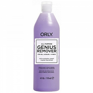 ORLY "Gentle Polish Remover"- жидкость для снятия лака c натуральных и искусственных ногтей, 118мл.