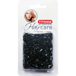 POLYBAND, 150 PCS, BLACK, DIAMETER APPROX 2 CM - РЕЗИНКА ДЛЯ ВОЛОС, СПИРАЛЬНАЯ, 150 ШТ., ЦВЕТ ЧЕРНЫЙ