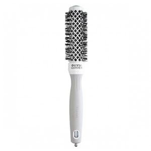 Olivia Garden Expert Blowout Shine White & Grey 25 - термобрашинг для волос серый, 25 мм.