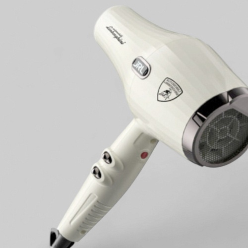 FORTE PRO LITE HAIR DRYER, WHITE-ФЕН ДЛЯ ВОЛОС, ЦВЕТ БЕЛЫЙ-Фен "JRL FORTE PRO LITE" - 2400W, с улучшенным DC мотором, с логотипом LAMBORGHINI, с функцией ионизации, LED индикатор, 2 режима температуры и скорости, цвет белый