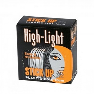 Бумага для окраски волос "HI LITE STICK UP", на клейкой основе, с прозрачным верхним слоем, 200 шт.
