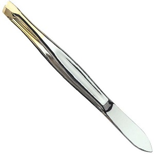 ПИНЦЕТ КОСМЕТОЛОГИЧЕСКИЙ - TWEEZERS - GILDED TIP