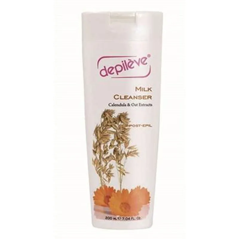 DEPILEVE MILK CLEANSER 200ML - Молочко с календулой и эксктрактом овса, для удаления остатков воска с кожи