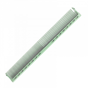 SUPER CUTTING COMB MINT GREEN - Расческа для стрижки, комбинированная, с изогнутыми зубьями, пластик