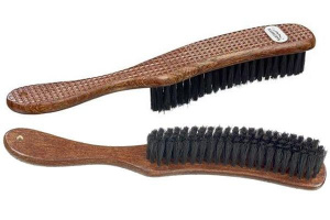 Щетка для волос и бороды с ручкой "BARBURYS RALPH CLOTHING, BRUSH"деревянная с нейлоновой щетиной, длина 27см. (в подарочной картонной упаковке)