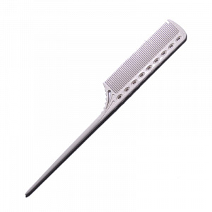 TAIL COMB PLASTIC TAIL WHITE - РАСЧЕСКА ДЛЯ ОКРАШИВАНИЯ С ХВОСТИКОМ, КАРБОНОВАЯ, БЕЛАЯ