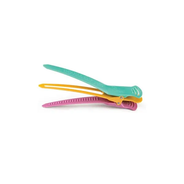 DOUBLE CLIP PETITE - CARD WITH 4 CLIPS-ДВОЙНОЙ ЗАЖИМ ДЛЯ ВОЛОС DOUBLE CLIP PETITE - 4 ШТ. В УПАКОВКЕ