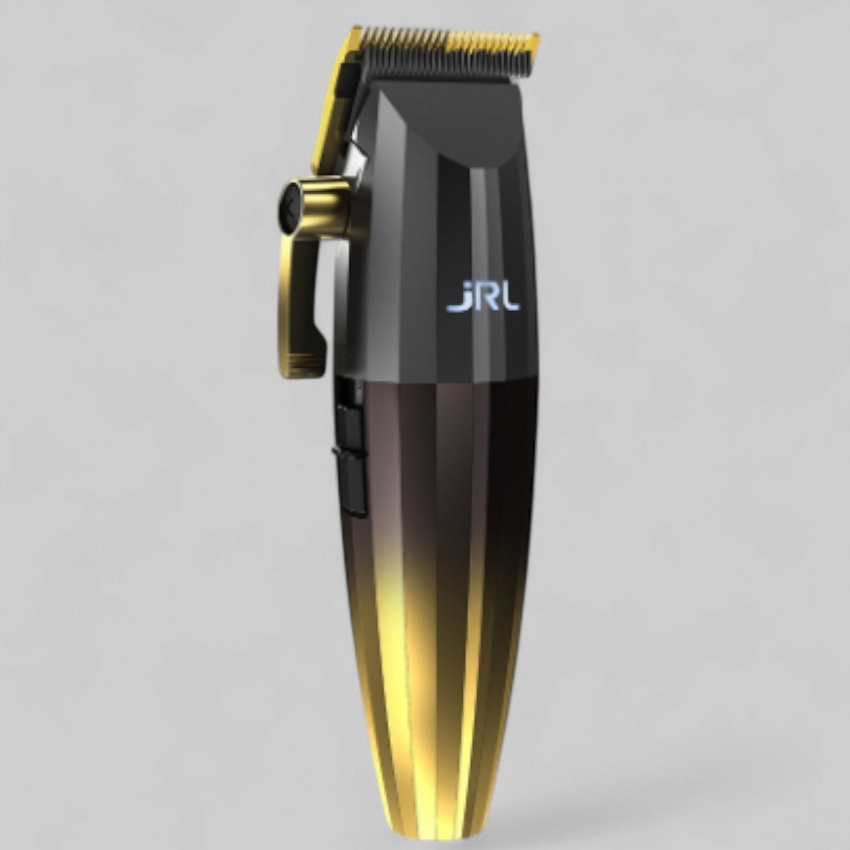 FF 2020C PROFESSIONAL CORDLESS HAIR CLIPPER GOLD-МАШИНКА ДЛЯ СТРИЖКИ ВОЛОС "JRL FRESHFADE 2020C GOLD"/, ЦВЕТ - ЧЕРНЫЙ С ЗОЛОТОМ /РАБОЧАЯ, РОТОРНЫЙ МОТОР,НОЖ 45мм, 2 СКОРОСТИ (6000 И 7200 ОБ/МИН.), ВЫСОТА СРЕЗА 0,5-3,5 ММ., 10 НАСАДОК: 1,5 ММ.-25 ММ.,