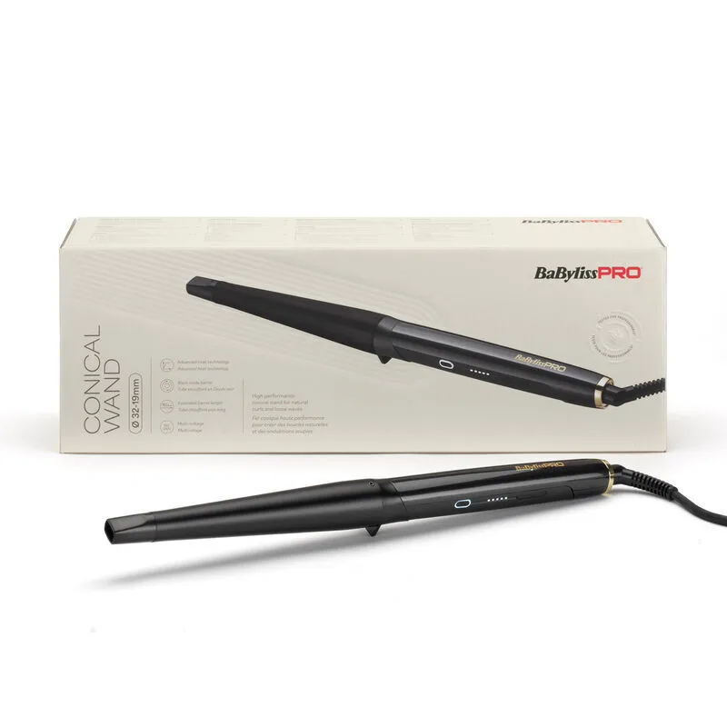 HI-PERFORMANCE CONICAL WAND 32-19-ЭЛЕКТРИЧЕСКАЯ ПЛОЙКА ДЛЯ ВОЛОС, ЦВЕТ ЧЕРНЫЙ, 32-19