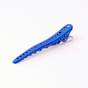 SHARK CLIP (2PIECES/PACK) LIGHT BLUE METAL - Зажимы алюминиевые "Shark Clip", светло синие, длина 10
