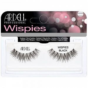 Ресницы подиумные "NATURAL LASHES", модель WISPIES, чёрные.