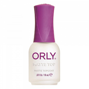 ORLY "Matte Top Coat"- закрепитель лака с сатиновым эффектом, 18мл.