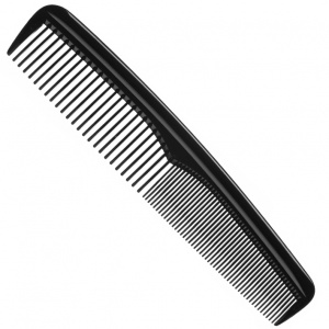 CUTTING COMB BLACK 19 CM - РАСЧЕСКА ПАРИКМАХЕРСКАЯ