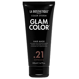 Тонирующая маска Glam Color Hair Mask .21 - оживляет прохладные коричневые оттенки и усиливает их, придавая волосам бриллиантовое сияние, цвет "Экспрессо", 200мл.