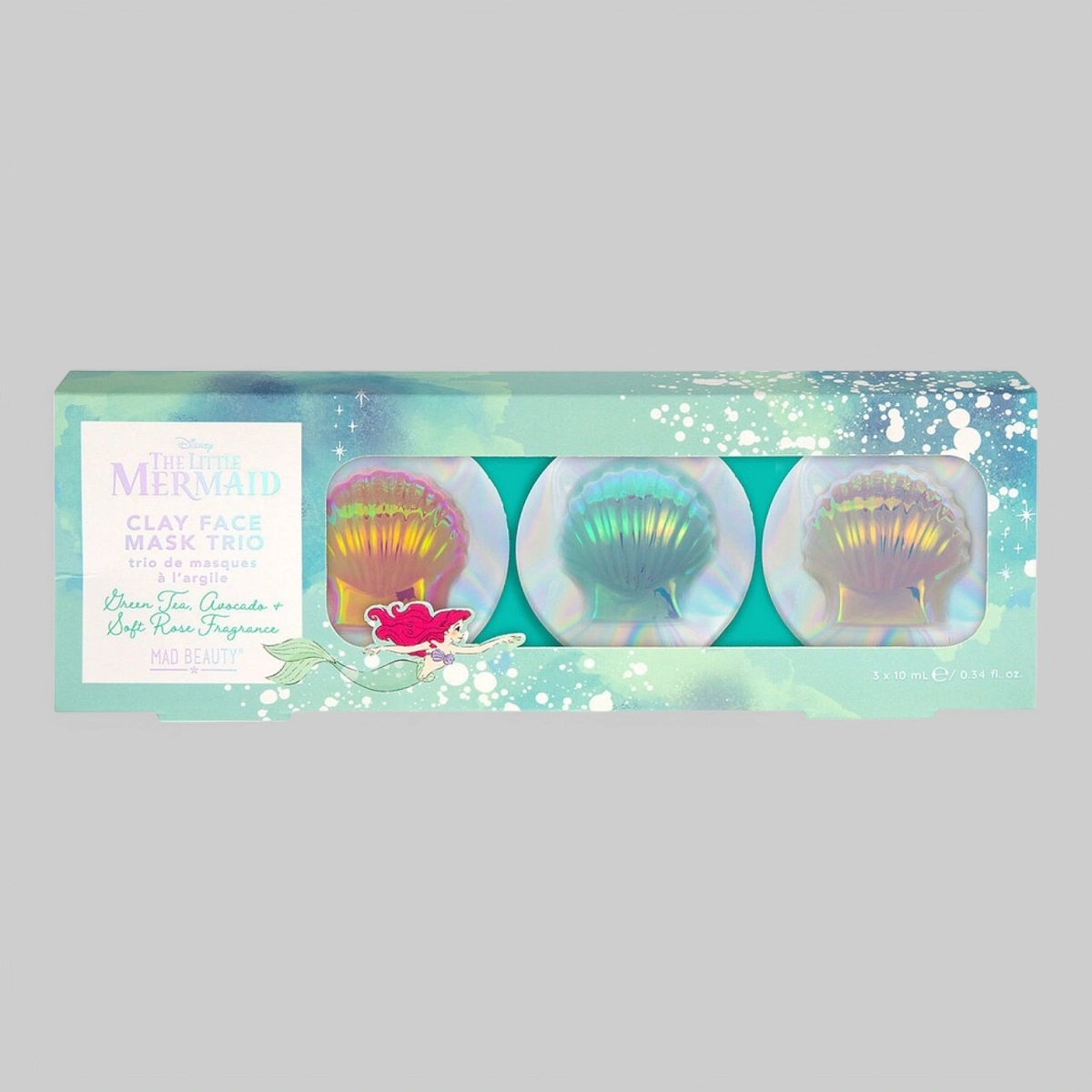 Маска для лица в капсулах Disney - The little Mermaid 3 шт. по 10 мл. (арт. DLM-FG8449-12)