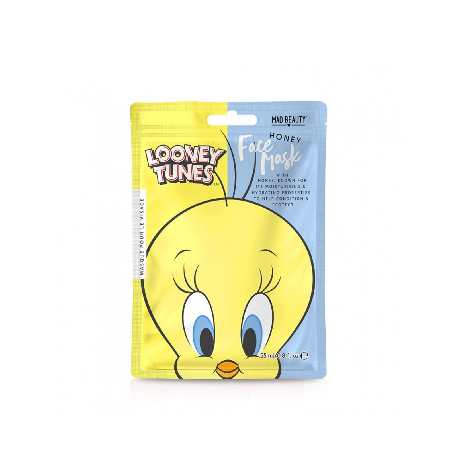 LOONEY TUNES FACE MASK - TWEETY - ТКАНЕВЫЕ КОСМЕТИЧЕСКИЕ МАСКИ ДЛЯ ЛИЦА