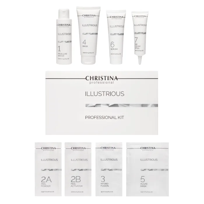 ILLUSTRIOUS PROFESSIONAL KIT FOR 10 TREATMENTS-ПРОФЕССИОНАЛЬНЫЙ НАБОР СРЕДСТВ ДЛЯ УХОДА ЗА КОЖЕЙ ЛИЦ