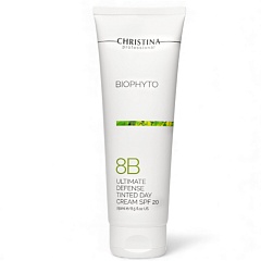 ДНЕВНОЙ КРЕМ ДЛЯ ЛИЦА BIO PHYTO-8B ULTIMATE DEFENSE TINTED DAY CREAM SPF 20 С ТОНОМ 250 МЛ 