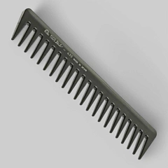 Гребень "ES-455", классический с редкими зубьями для прочесывания длинных волос, нейлон.