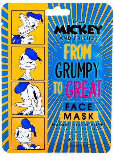 DISNEY MICKEY &FRIENDS SHEET FACE MASK - DONALD - ТКАНЕВЫЕ КОСМЕТИЧЕСКИЕ МАСКИ ДЛЯ ЛИЦА