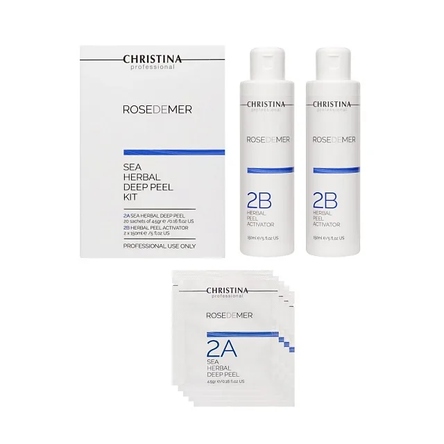 ROSE DE MER-2A+2B SEA HERBAL DEEP PEEL KIT (20SACHET+2ACTIV)-НАБОР СРЕДСТВ ДЛЯ ПИЛИНГА СЕРИИ ROSE DE