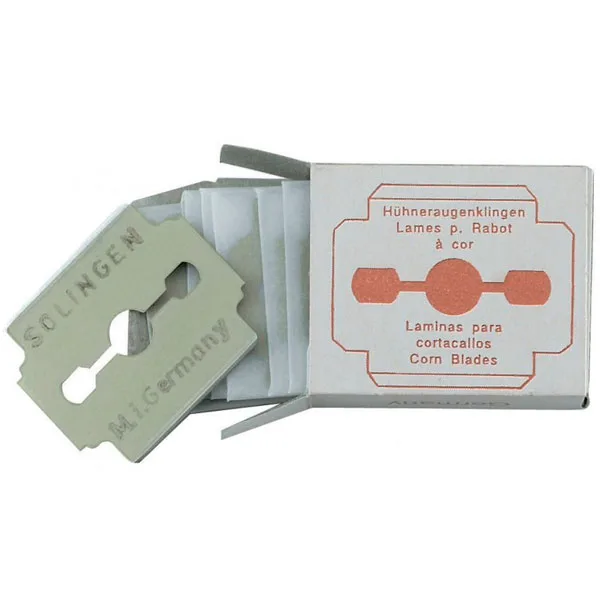 Запасные лезвия для педикюрного станка 10 шт. упаковка - BOX 100 PCS CORN CUTTER BLADE FOR 451-452