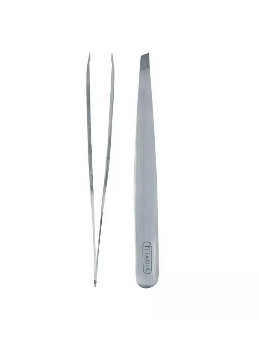 TWEEZERS, SLANTED, 9,5 CM, DESIGN ROSE GOLD, STAINLES - Пинцет со скошенными кончиками, 9,5 см