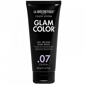 La Biosthetique Glam+Colour No Yellow Hair Mask - тонирующая маска для нейтрализации желтизны, цвет "07 Crystal", 200 мл.