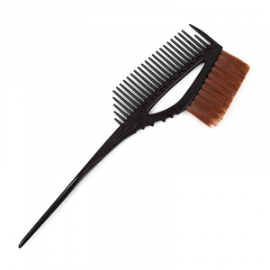 TINT COMB&BRUSH BLACK- КИСТЬ-РАСЧЕСКА ДЛЯ ОКРАШИВ., С ХЗВОСТ., ЦВЕТ ЧЕРНЫЙ, ДЛИНА 230 ММ.