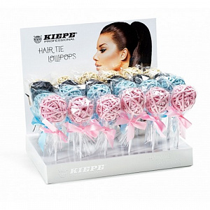 Резиночка для волос, собранные в форме Chupa Chups "HAIR TIE LOLLIPOPS", 24шт. (ассорти)