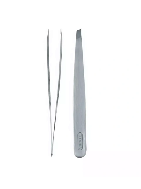 TWEEZERS, STRAIGHT, 9,5 CM, DESIGN ROSE GOLD, STAINLES - Пинцет с прямыми кончиками, 9,5 см
