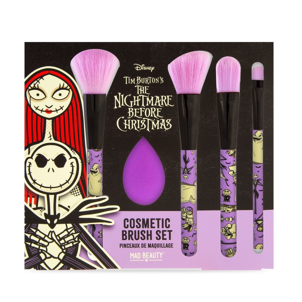 NIGHTMARE BEFORE CHRISTMAS COSMETIC BRUSH SET - Набор косметических кистей Nightmare