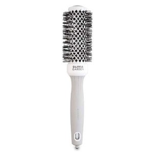 Olivia Garden Expert Blowout Shine White & Grey - термобрашинг для волос, 35 мм.