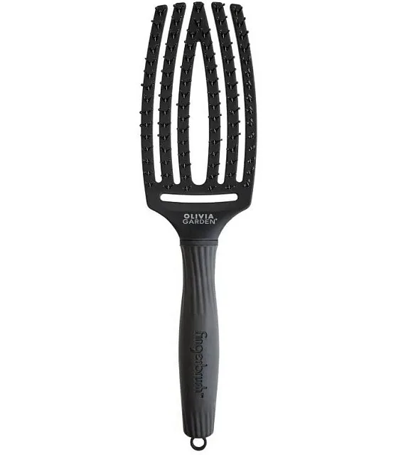FINGERBRUSH Care Iconic Double bristles black M-Массажная щётка с двойной щетиной Care Iconic Double