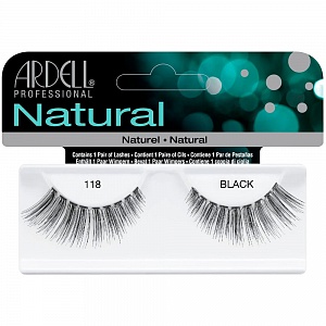 Ресницы подиумные "NATURAL LASHES", модель №118, чёрные.