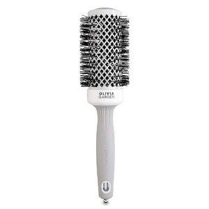 Olivia Garden Expert Blowout Shine White & Grey 45 - термобрашинг для волос серый, 45 мм.
