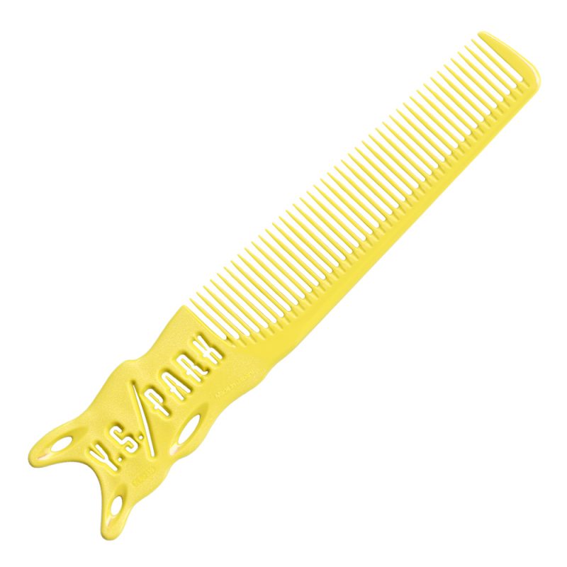 REGULAR TYPE BARBER COMB BANANA YELLOW -Расческа для проработки височных зон, пластиковая, жёлтая, д