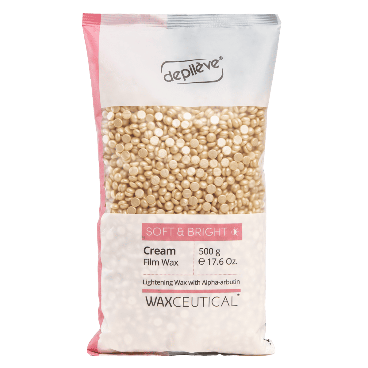 DEPILEVE WAXCEUTICAL SOFT&BRIGHT FILM WAX 500G-Осветляющий мягкий воск 500 ГР.